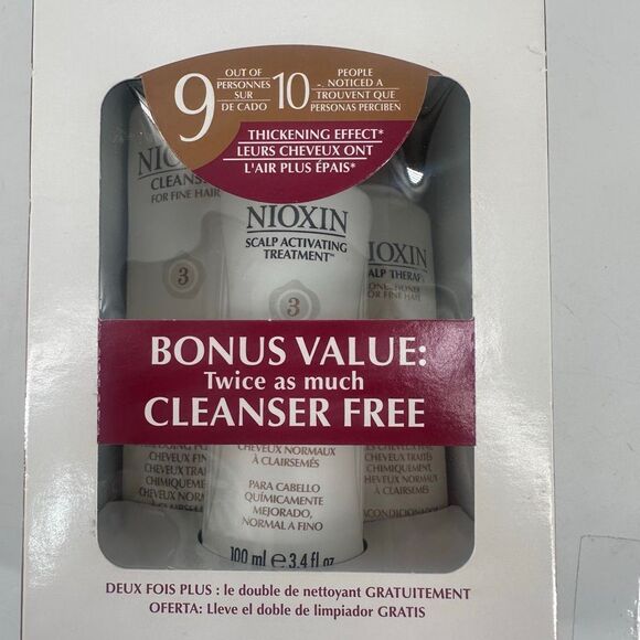 New Nioxin System 3 Set Fine, chemically enhanced, normal to thin-looking hair - Picture 2 of 9